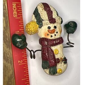 Snowman Brooch